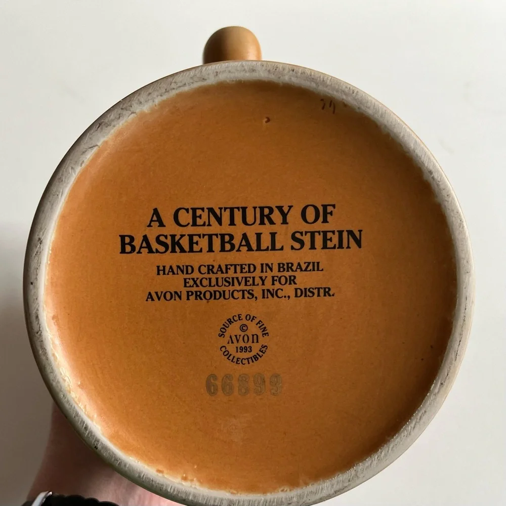 Vintage Avon Stein A Century of Basketball Stein 1993 Hand crafted in Brazil Cup